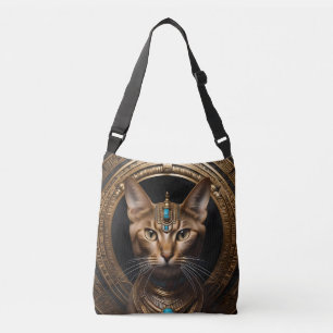 Bolso Cruzado Reina del Nilo: Cleopatra la gata con tocado