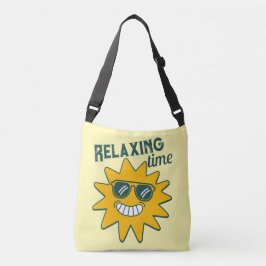 Bolso Cruzado Relajante tiempo sol sonriente con gafas de sol