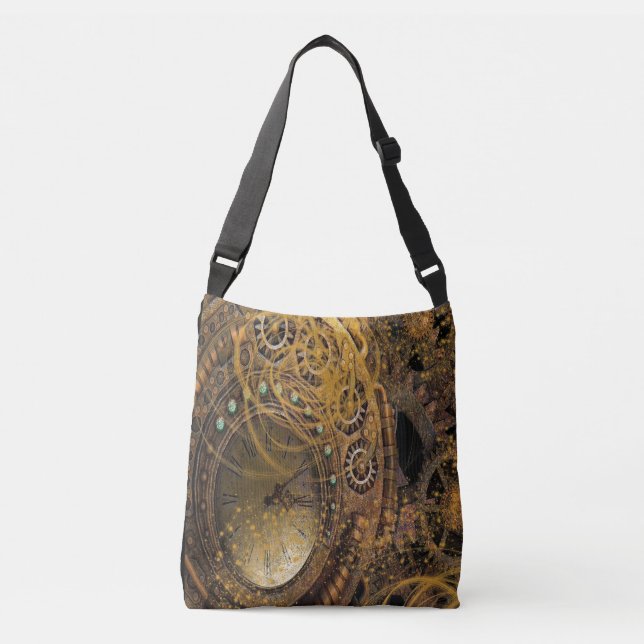 Bolso Cruzado Reloj Steampunk (Anverso)