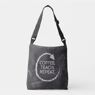 Bolso Cruzado Repetición de prueba de café de pizarra