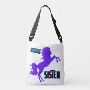 Bolso Cruzado Reproducción de la Pony Púrpura de la Hermandad Me