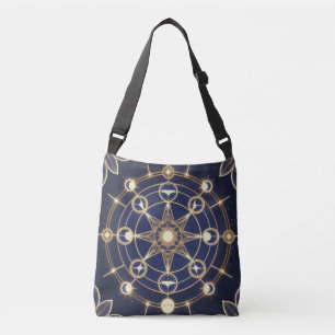 Bolso Cruzado Resplandor Divino – Mandala Dorado del Despertar