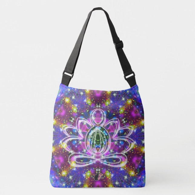 Bolso Cruzado Resplendent Zen Lotus (Anverso)