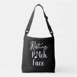 Bolso Cruzado Resting Pitch Face - Funny Music Pun