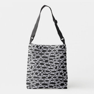 Bolso Cruzado Resumen 250923 - Blanco sobre negro