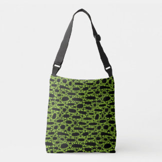 Bolso Cruzado Resumen 250923 - Verde marciano sobre negro