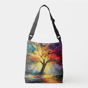 Bolso Cruzado Resumen Árbol de la naturaleza espiritual de la vi