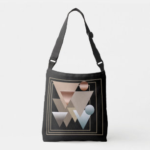 Bolso Cruzado Resumen arte futurista geométrico moderno
