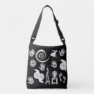 Bolso Cruzado Resumen arte tribal africano