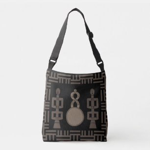 Bolso Cruzado Resumen arte tribal africano