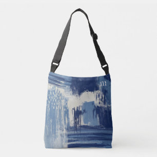 Bolso Cruzado Resumen azul e marfil