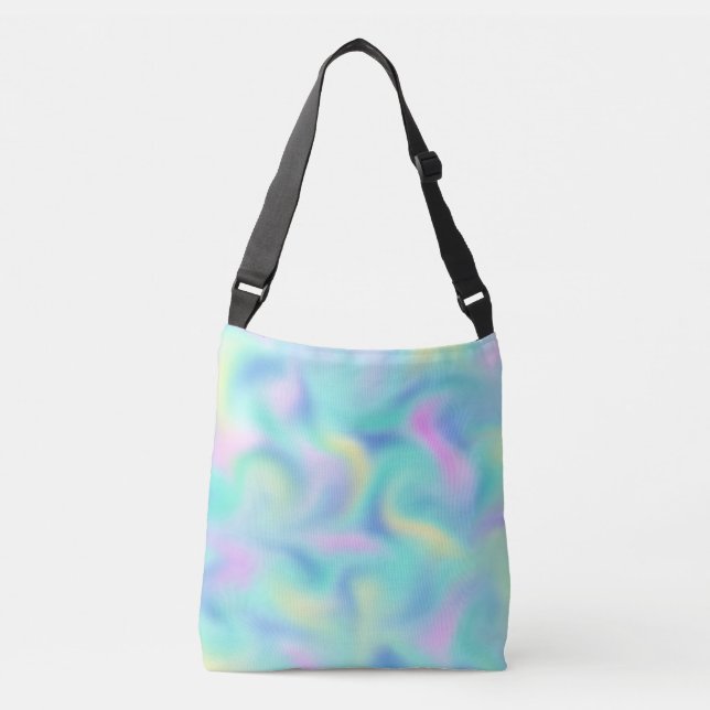 Bolso Cruzado Resumen Bonito Pastel Swirls (Anverso)