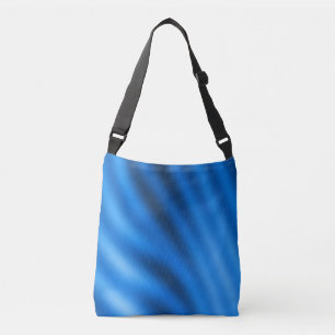 Bolso Cruzado Resumen de degradado azul índigo