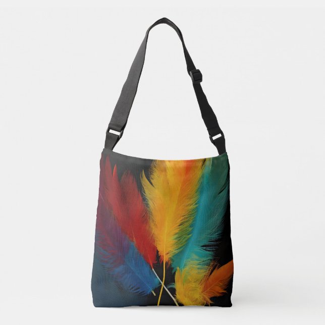 Bolso Cruzado Resumen de Feather del Suroeste (Anverso)