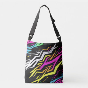 Bolso Cruzado Resumen de las franjas de Neon