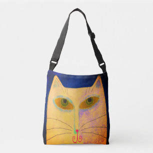 Bolso Cruzado Resumen Gato amarillo