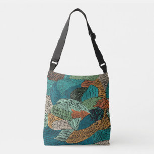 Bolso Cruzado Resumen Grunge: Diseño De Patrones Sin Marea.