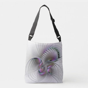 Bolso Cruzado Resumen moderno Shy Fantasía Figura Arte Fractal