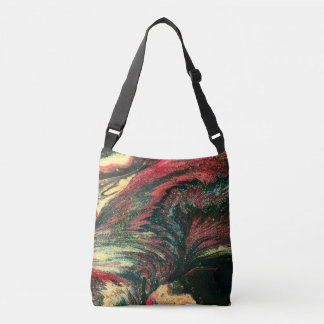 Bolso Cruzado Resumen negro y rojo
