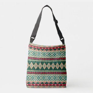 Bolso Cruzado Resumen Patrón de estilo geométrico africano