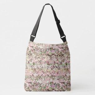 Bolso Cruzado Resumen rosa y verde