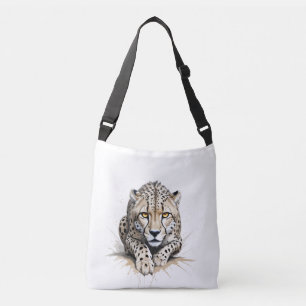Bolso Cruzado Retrato de arte gráfico con vectores Cheetah Espír