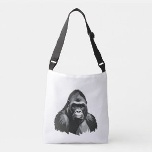 Bolso Cruzado Retrato de arte gráfico de vectores de gorila Espí