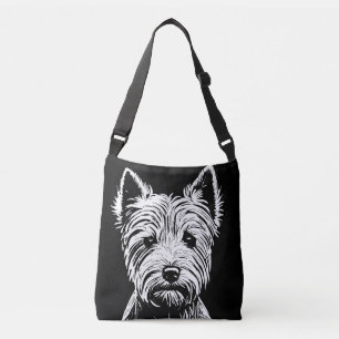 Bolso Cruzado Retrato de Cachorro Westie
