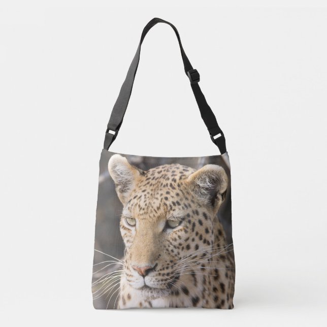 Bolso Cruzado Retrato de leopardo (Reverso)