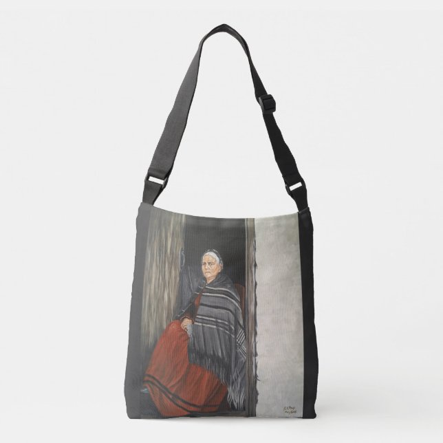 Bolso Cruzado "Retrato de un viejo Galés Woman (Anverso)