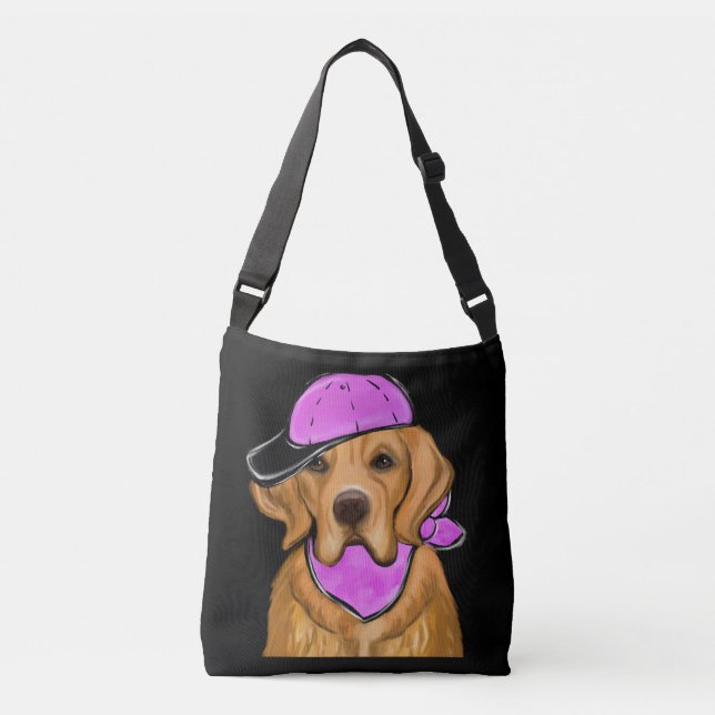 BOLSO CRUZADO RETRIEVER DORADO  (Anverso)