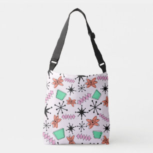 Bolso Cruzado Retro Atómico MCM Naranja rosa Negro Verde