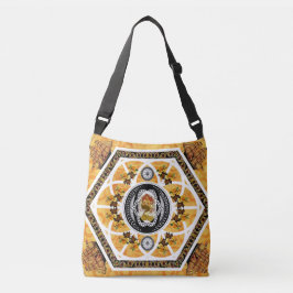 Bolso Cruzado Retro de color con encaje y flores