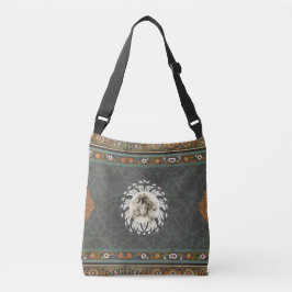 Bolso Cruzado Retro de cosecha colorida con encaje y flores