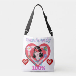 Bolso Cruzado Retro De La Angustia Rosa Se Queda En Casa Mamá Es