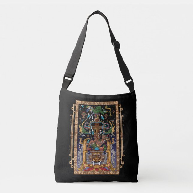 Bolso Cruzado Rey Pakal, astronauta maya (Anverso)