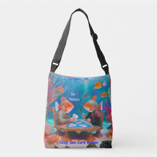 Bolso Cruzado Rick London Fish Jugando "Go Fish" Juego de Cartas