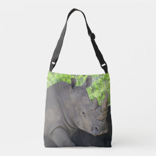 Bolso Cruzado Rinoceronte en postura de bosque