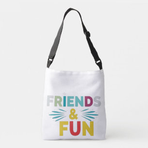 Bolso Cruzado Risas garantizadas - "Amigos y Diversión" Multicol