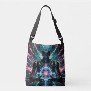 Bolso Cruzado Robot Futurista Núcleo Cósmico Ciberpunk