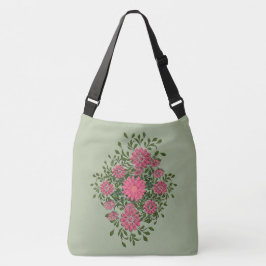 Bolso Cruzado Rocío floral rosa