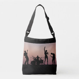 Bolso Cruzado Rock Band Crossbody Tote Bag Estilo de impresión d