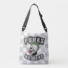 Bolso Cruzado Rockero de Punk Mohawk sin cráneo muerto