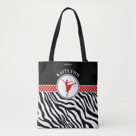 Bolso Cruzado Rojo su bailarín de ballet conocido del estampado