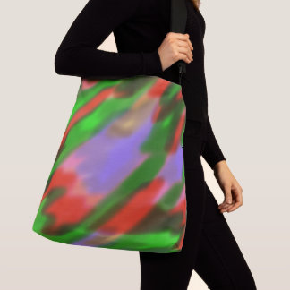Bolso Cruzado Rojo Verde Lavanda
