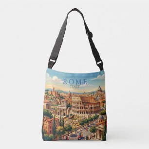 Bolso Cruzado Roma Italia Coliseo Viaje Arte Vintage
