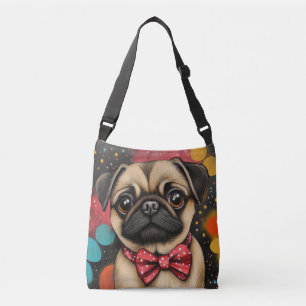 Bolso Cruzado Rompidor de corazón de Pug Bow