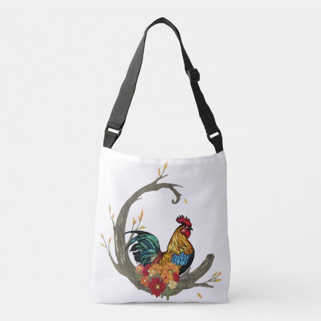 Bolso Cruzado Rooster en Perch (Anverso)