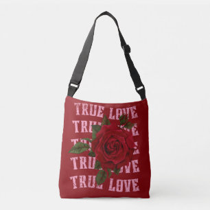 Bolso Cruzado Rosa de amor verdadero El día de San Valentín romá