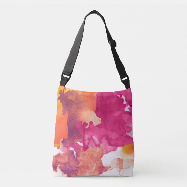 Bolso Cruzado Rosa de camuflaje (Anverso)